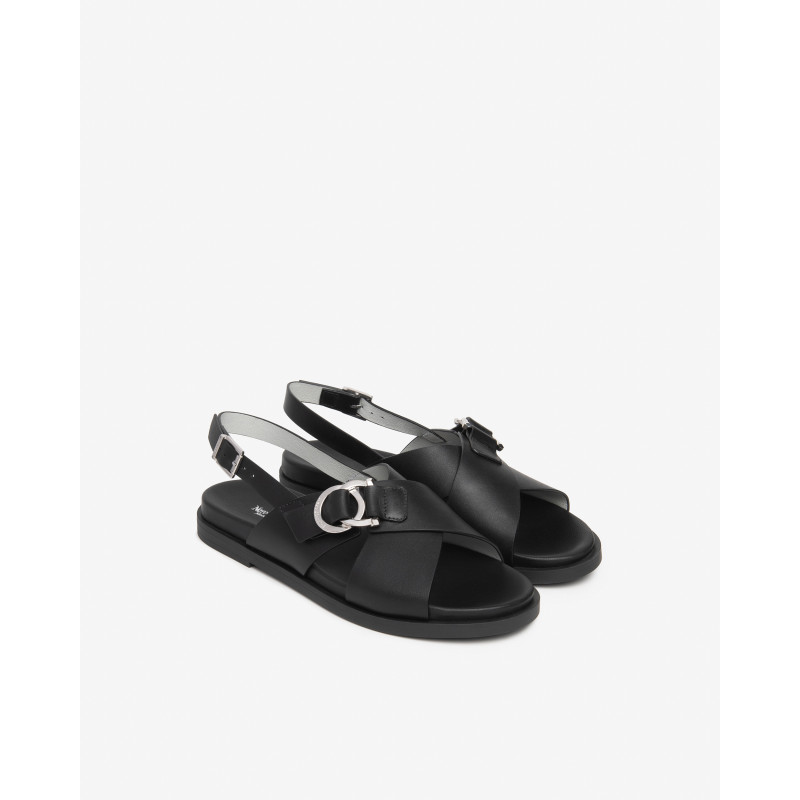Nero Giardini sandali donna in pelle col.nero E615933D100