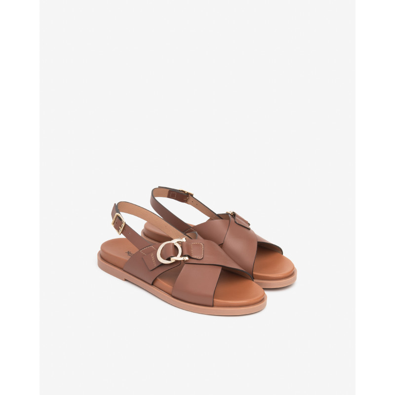 Nero Giardini sandali donna in pelle col. cuoio E615933D400