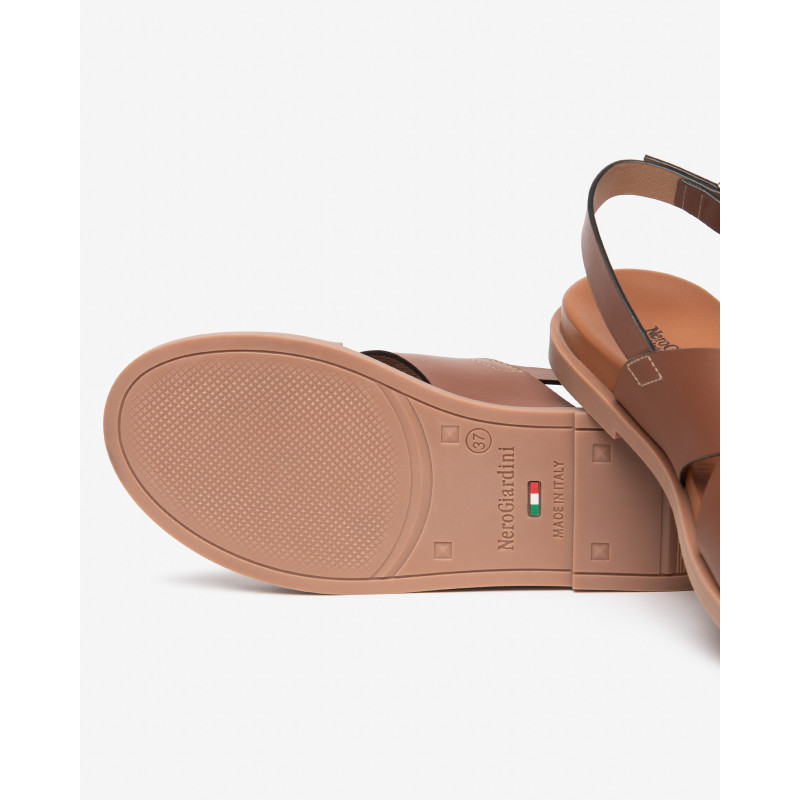 Nero Giardini sandali donna in pelle col. cuoio E615933D400