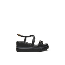 Nero Giardini sandali donna in pelle nero E615953D100
