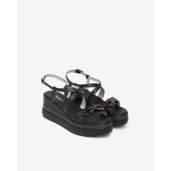 Nero Giardini sandali donna in pelle nero E615953D100