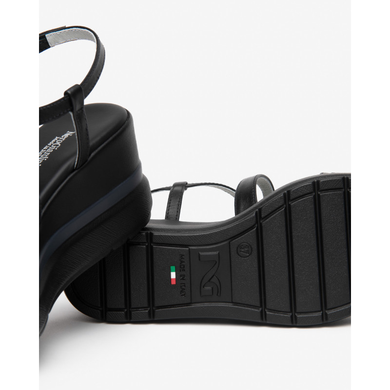 Nero Giardini sandali donna in pelle nero E615953D100