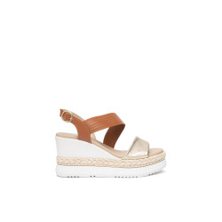 Nero Giardini sandali donna in pelle sand miele cognac E616010D418
