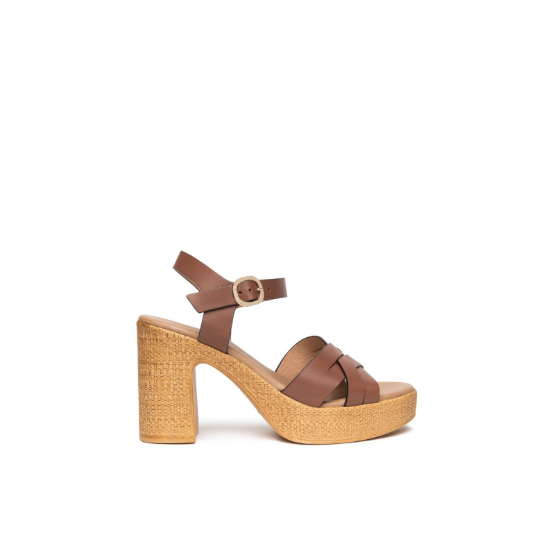 Nero Giardini sandali donna in pelle armenia col. cuoio E617010D400
