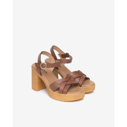 Nero Giardini sandali donna in pelle armenia col. cuoio E617010D400