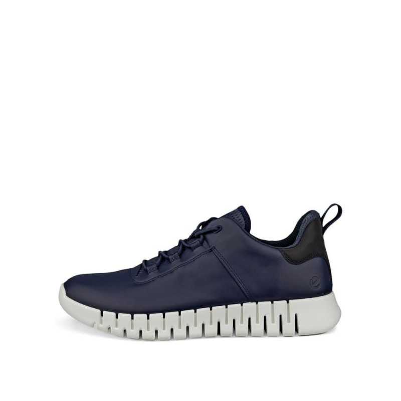 Ecco sneakers uomo Gruuv M in pelle blu