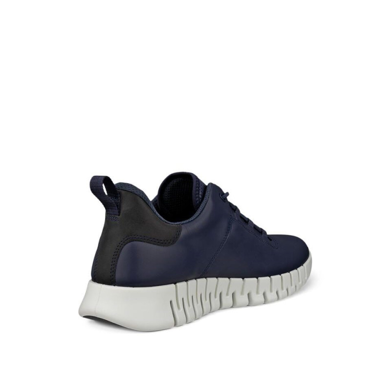 Ecco sneakers uomo Gruuv M in pelle blu