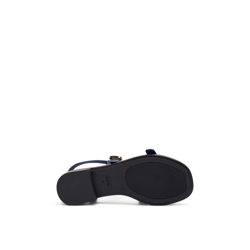 Frau sandali donna in pelle ionio blu 85M6