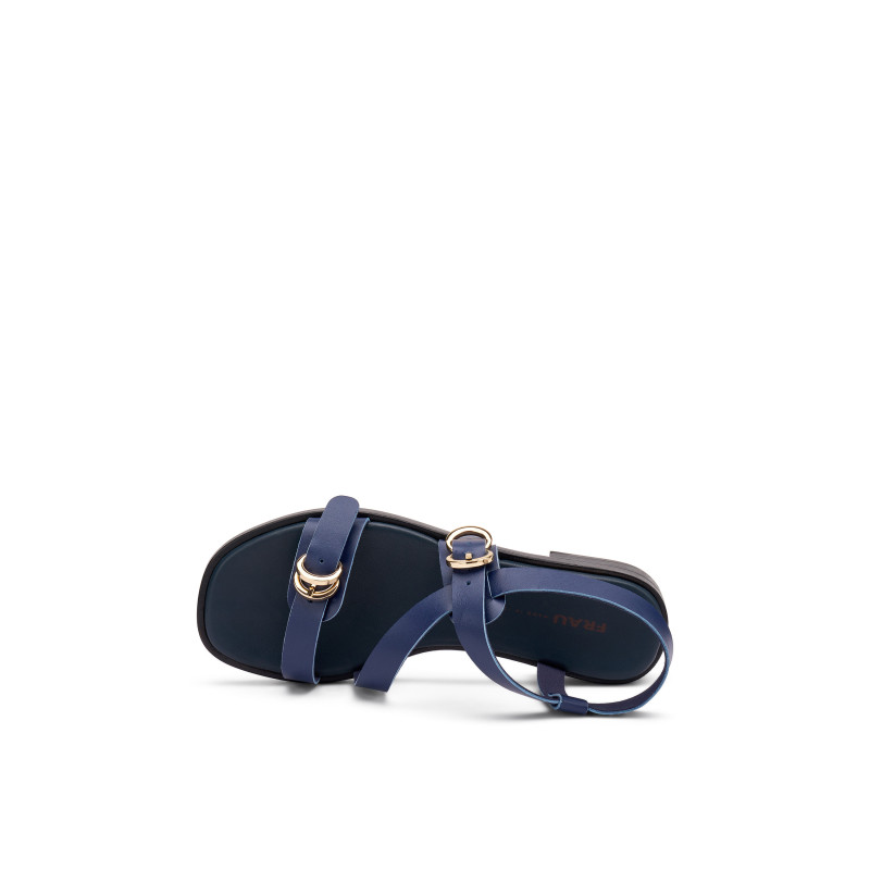 Frau sandali donna in pelle ionio blu 85M6