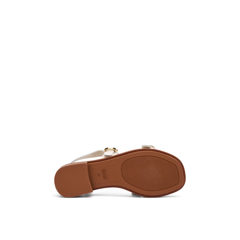 Frau sandali donna in pelle off white 87M6