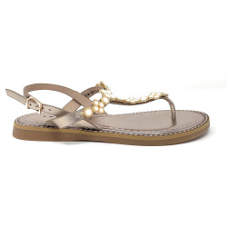 Emanuelle Vee infradito donna Soraya laminato gold 204 15