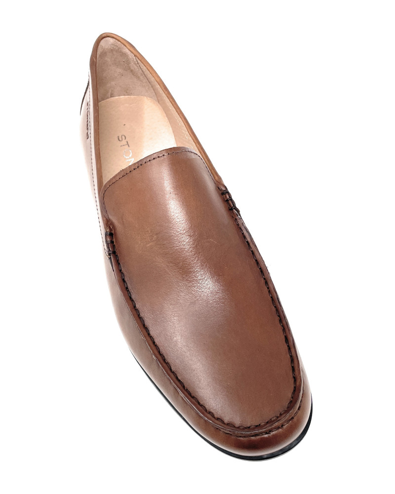 Stonefly mocassino in pelle marrone Summer II 213930