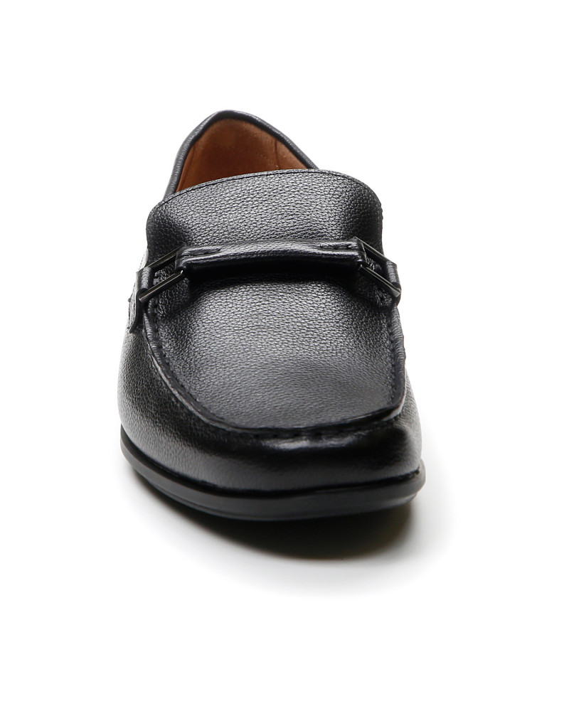 Stonefly mocassino martellato nero con morsetto 219656