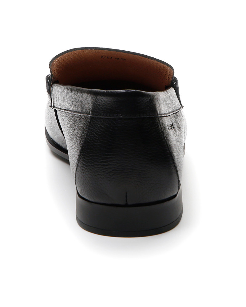 Stonefly mocassino martellato nero con morsetto 219656