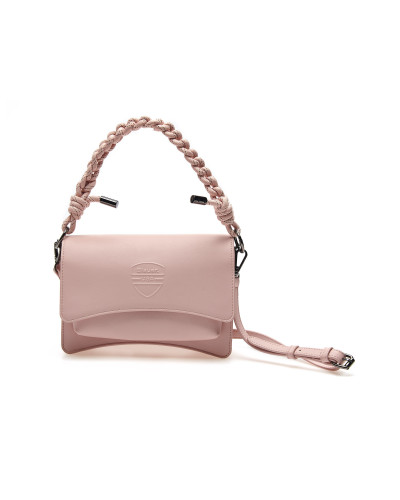 Blauer borsa nude con pattina logata HELENA01