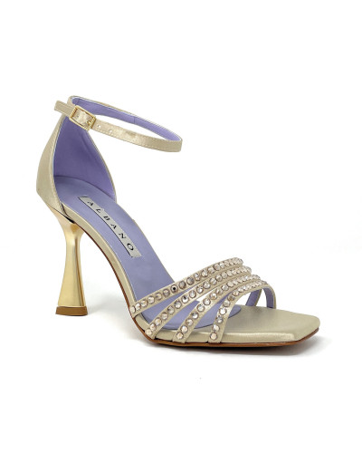 Albano sandalo platino con tallone chiuso 3360