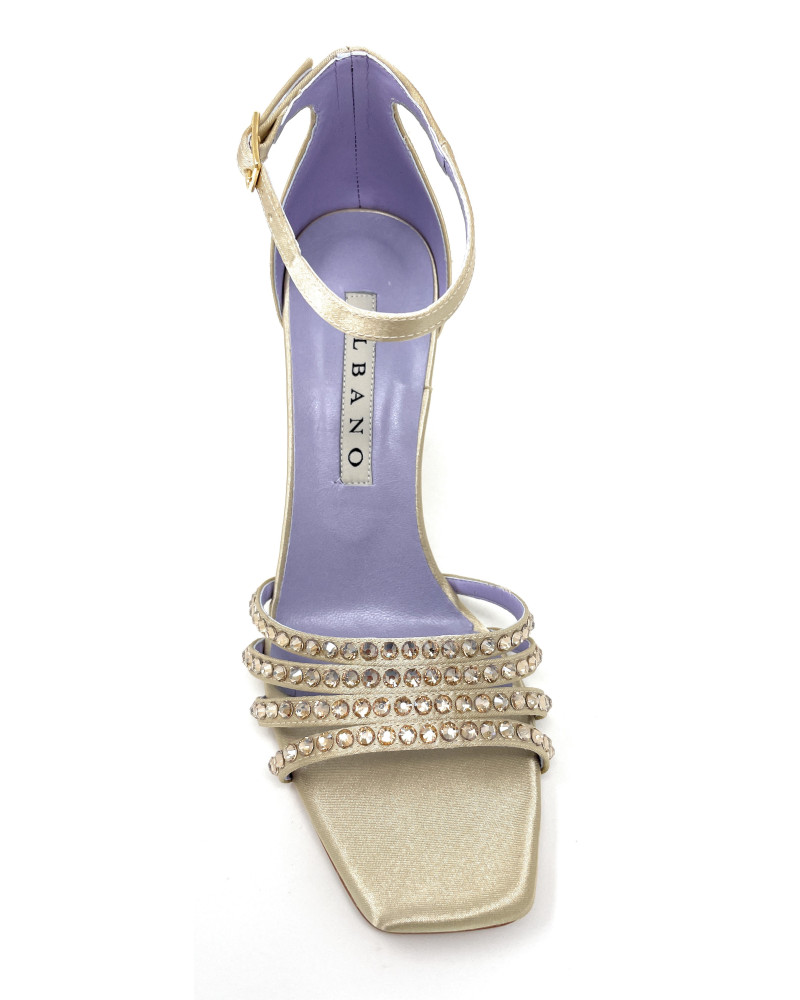 Albano sandalo platino con tallone chiuso 3360