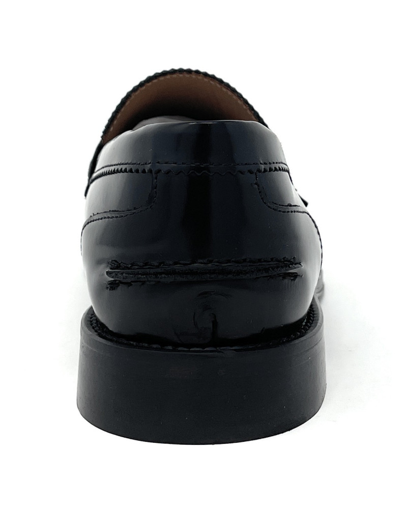 Exton mocasino con fascetta abrasivato nero 102