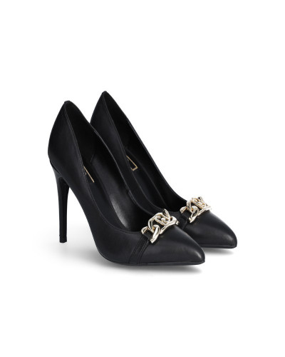 Liu Jo décolleté nero con catena SF3025P0