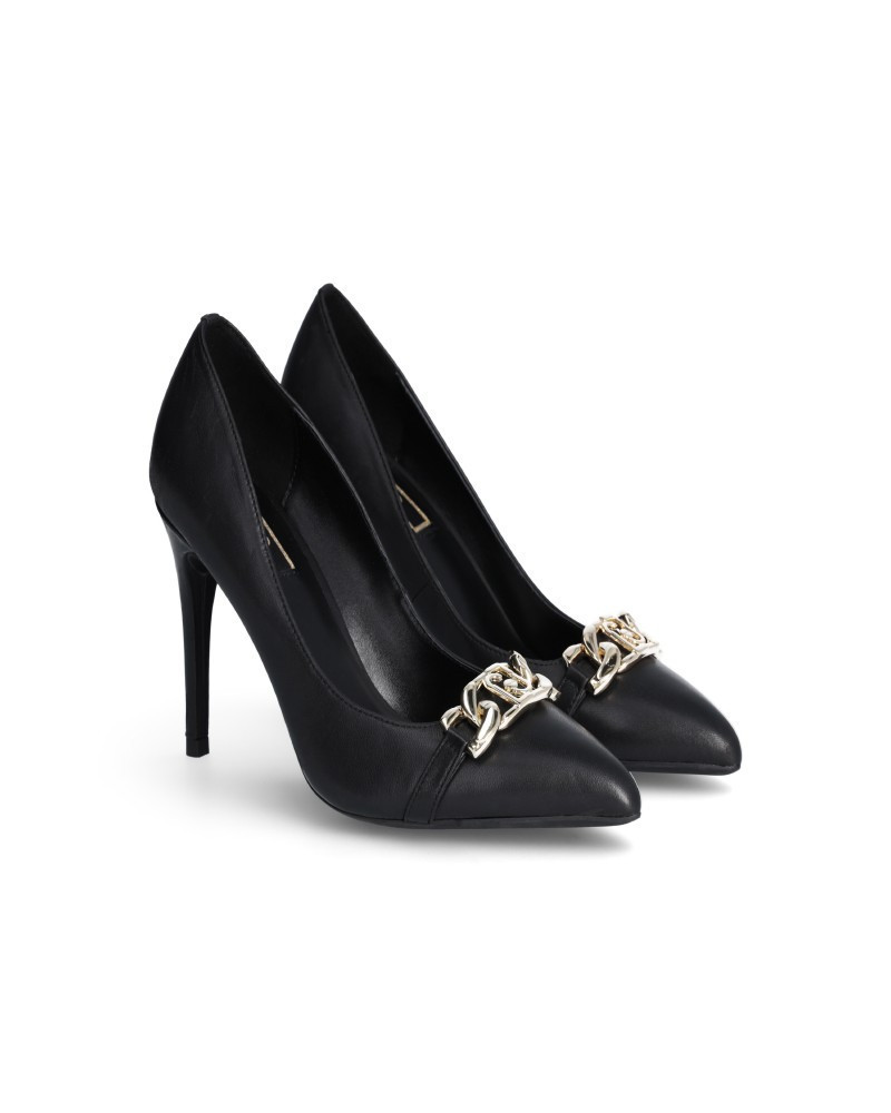 Liu Jo décolleté nero con catena SF3025P0