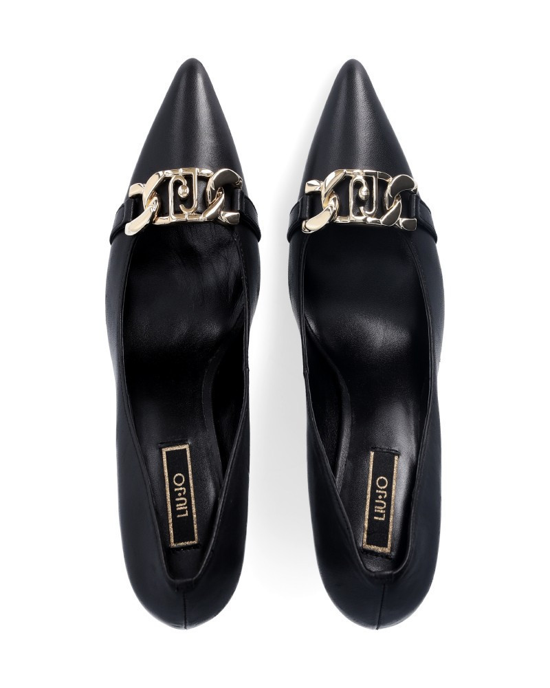 Liu Jo décolleté nero con catena SF3025P0