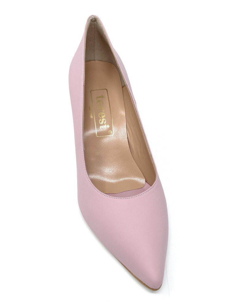 Teresi décolté vitello cipria tacco 70