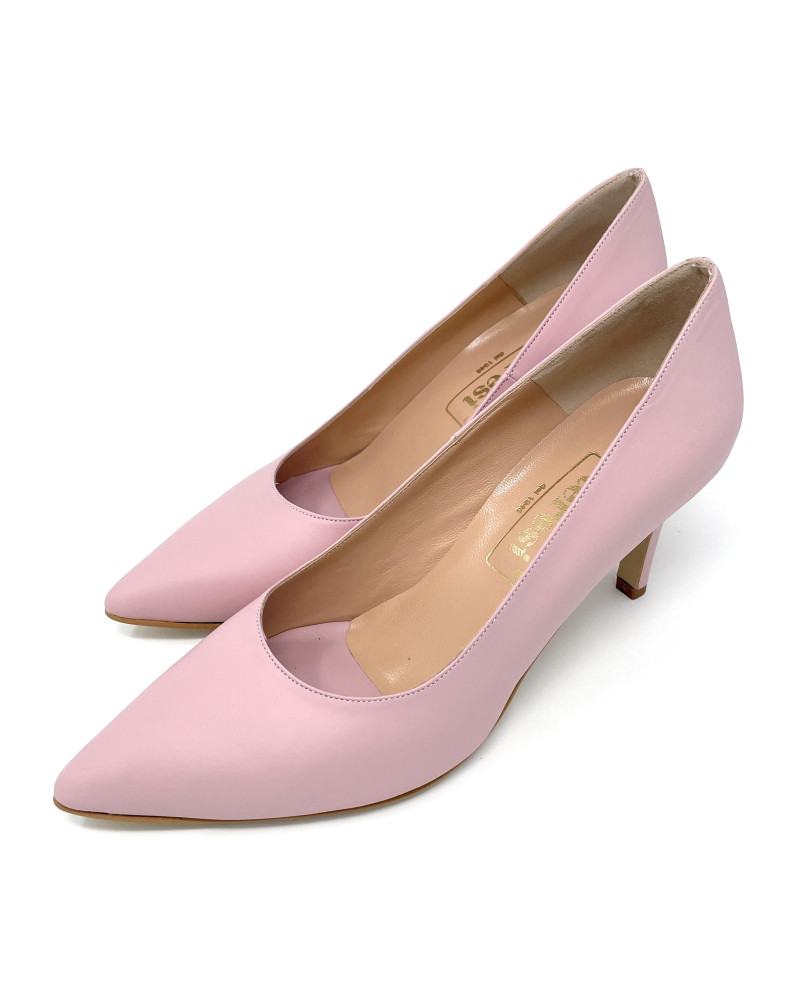 Teresi décolté vitello cipria tacco 70