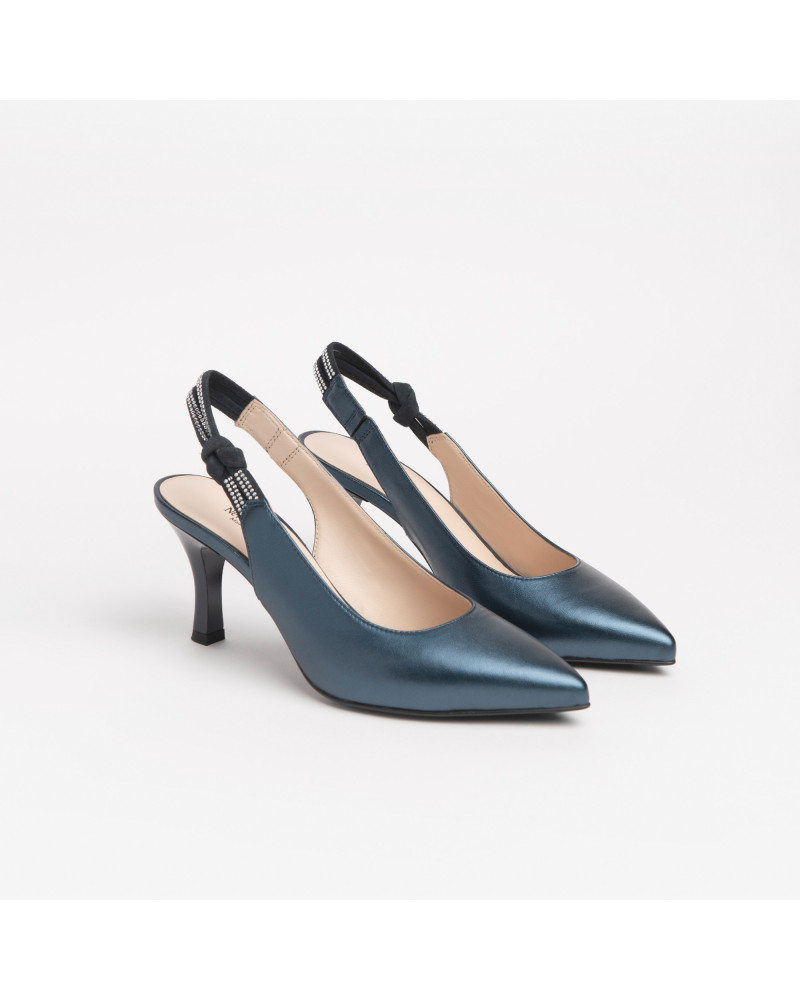 Nero Giardini slingback laminata blu E218342DE201