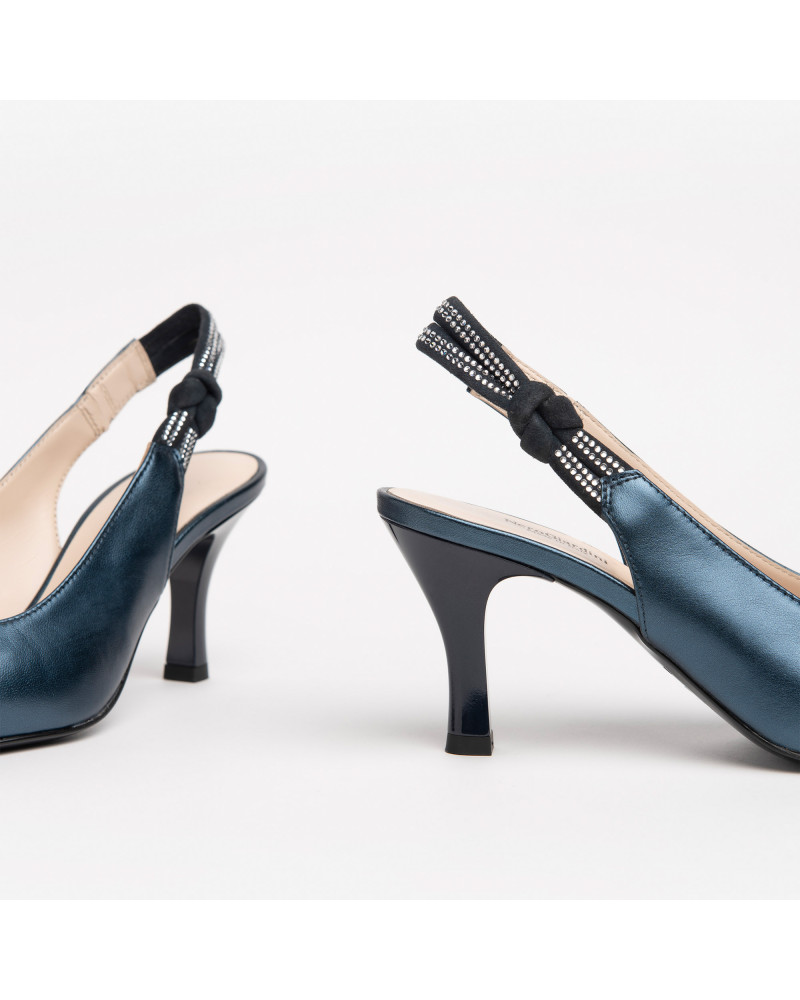 Nero Giardini slingback laminata blu E218342DE201