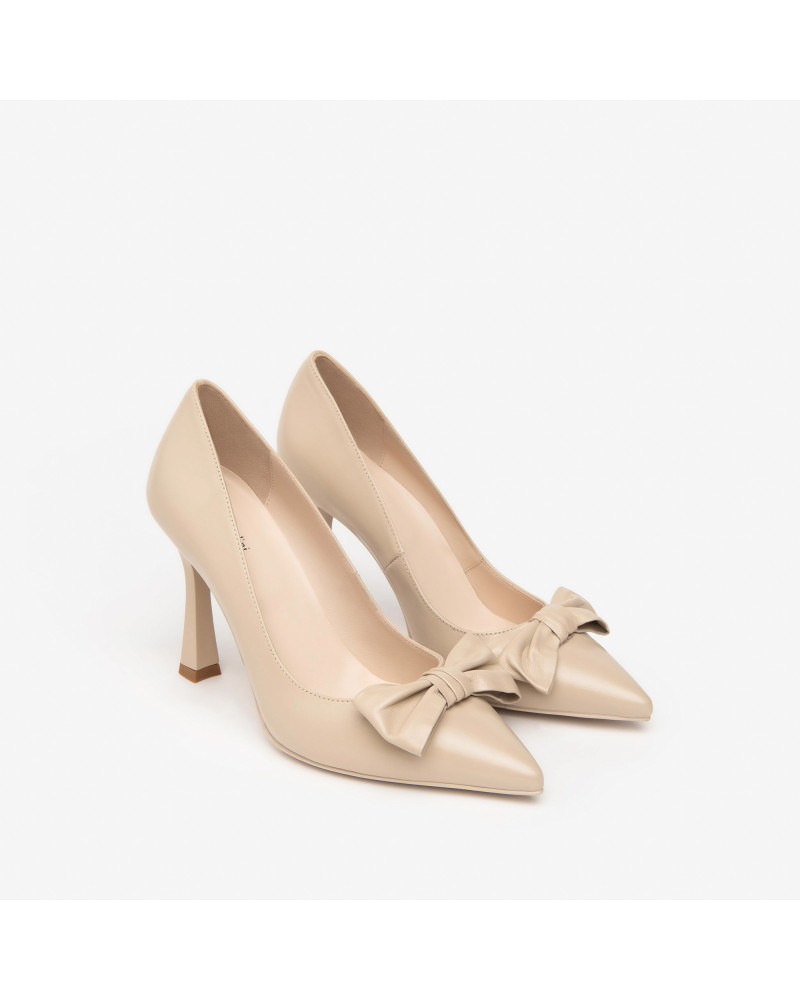 Nero Giardini décolleté col. lino con fiocco E409342DE453