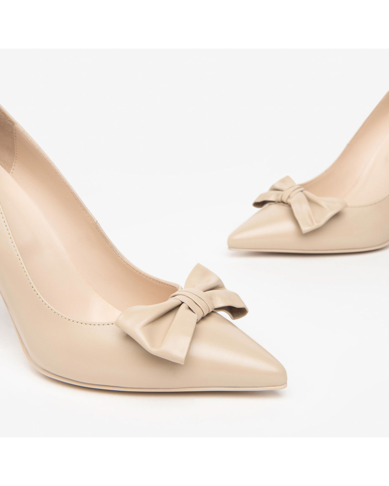 Nero Giardini décolleté col. lino con fiocco E409342DE453