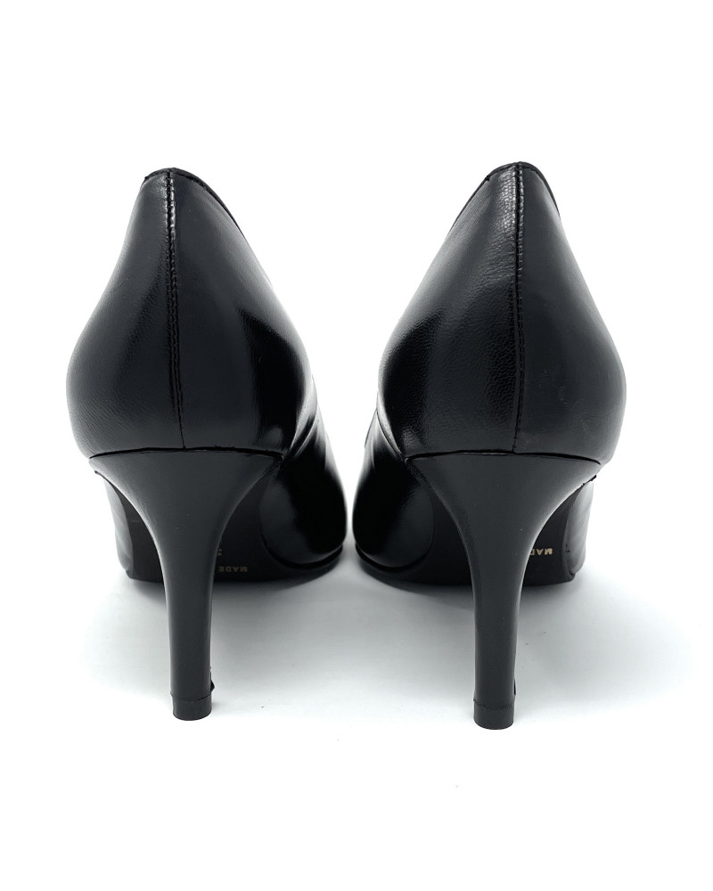 Teresi décolté capretto nero tacco 70