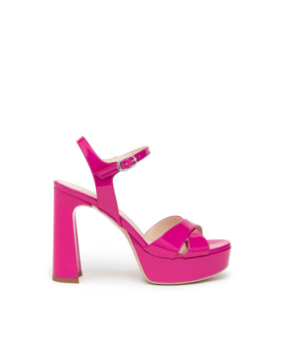 Nero Giardini sandalo in vernice fuxia E410212D609