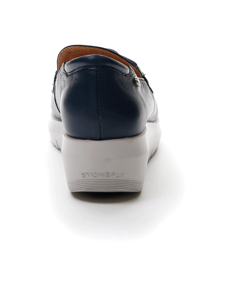 Stonefly mocassino blu con catena Plume 13 217317