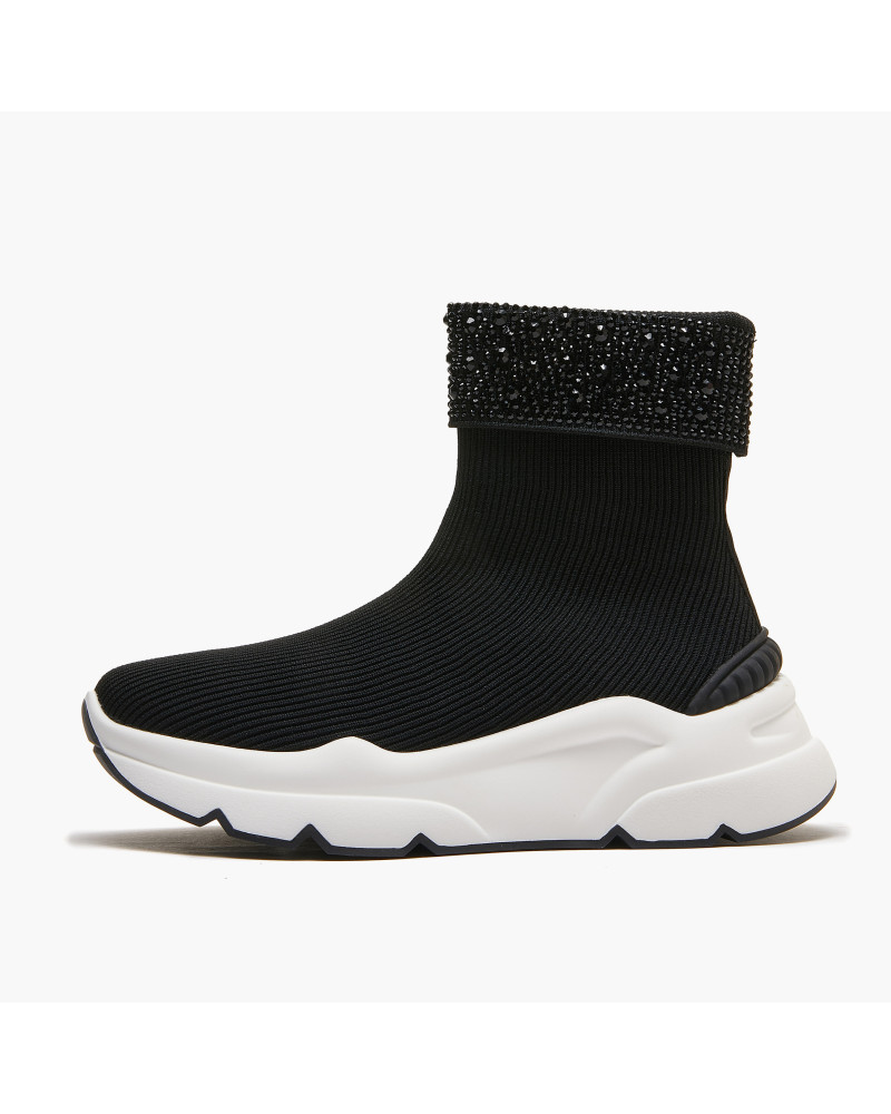 Emanuelle Vee sneakers donna running -calzino- black ZOE 703 10