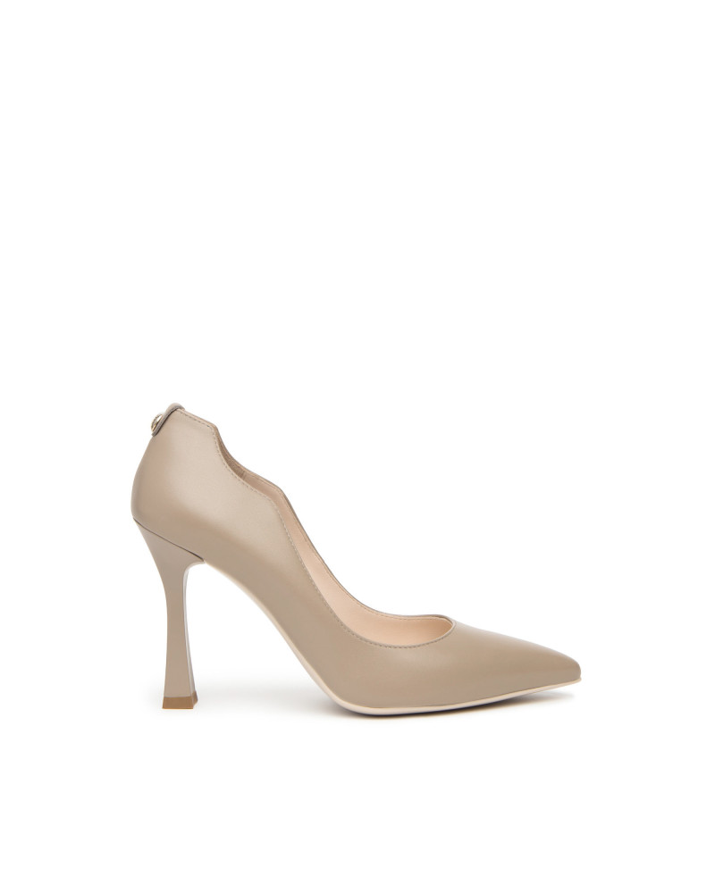 Nero Giardini cécolleté donna in pelle tortora I410840DE406