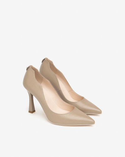 Nero Giardini cécolleté donna in pelle tortora I410840DE406