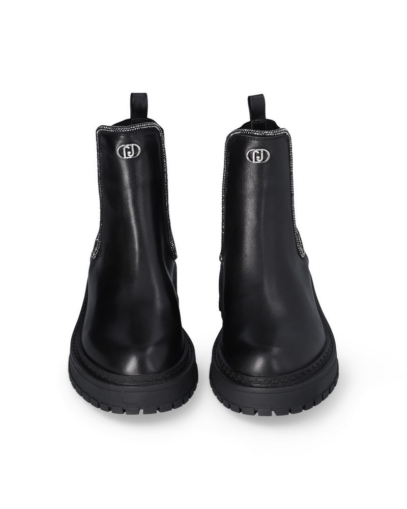 Liu Jo stivaletti beatles con strass nero SF4111PX241