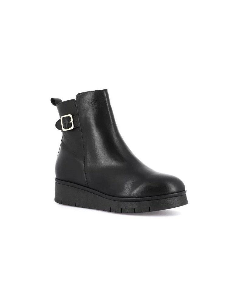 Grunland tronchetti donna Rexx in pelle nero PO0969
