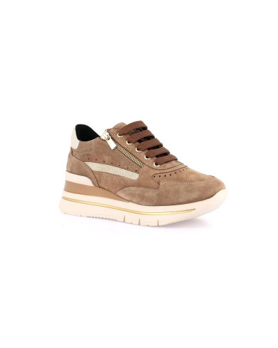 Grunland sneakers donna Shaf in camoscio col. cuoio SC4325