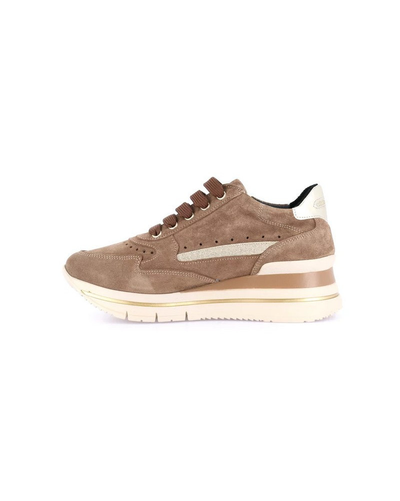 Grunland sneakers donna Shaf in camoscio col. cuoio SC4325