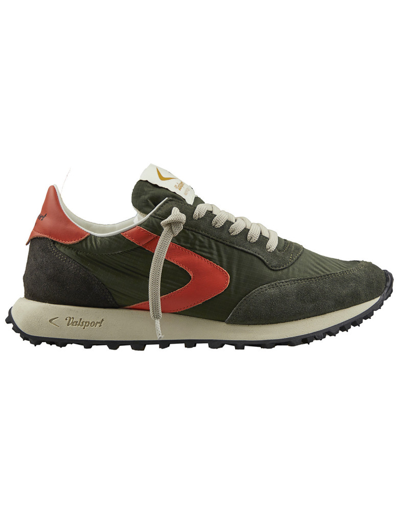 Valsport sneakers uomo Start Heritage in suede e tessuto verde VSR2590M