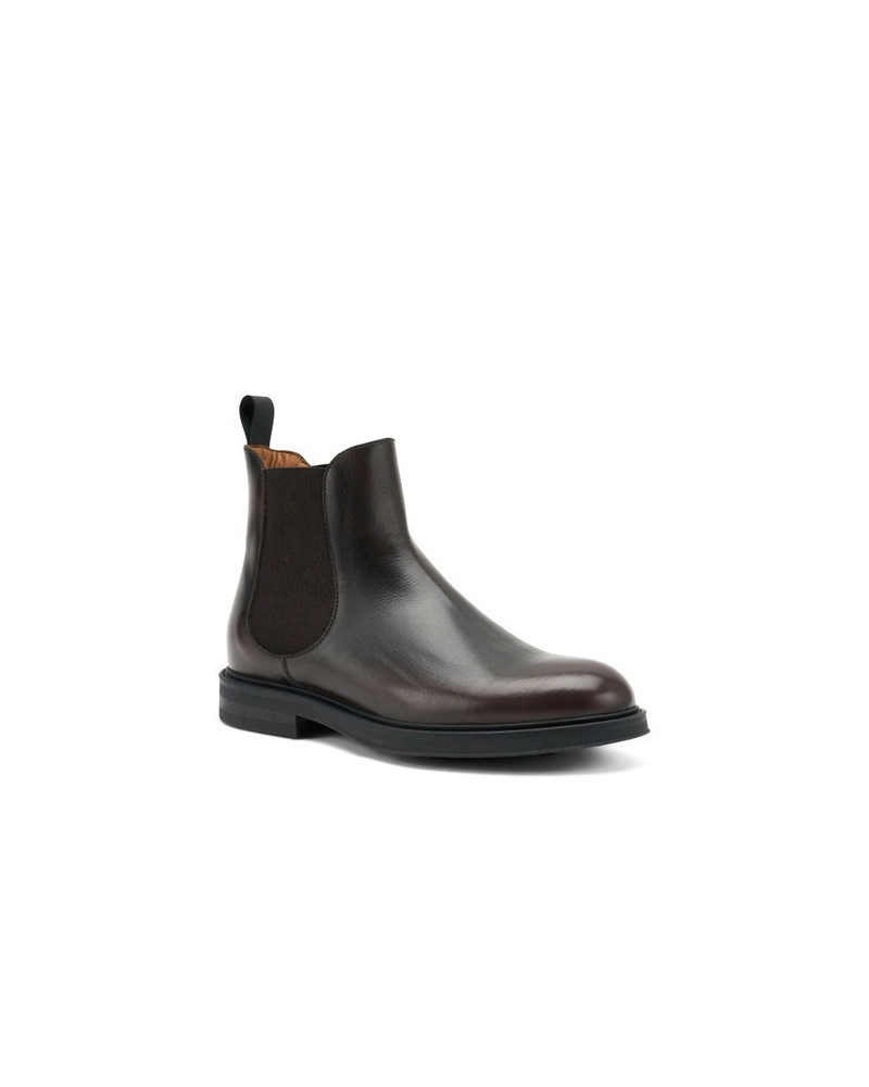 Frau beatles uomo in pelle marrone 73N3