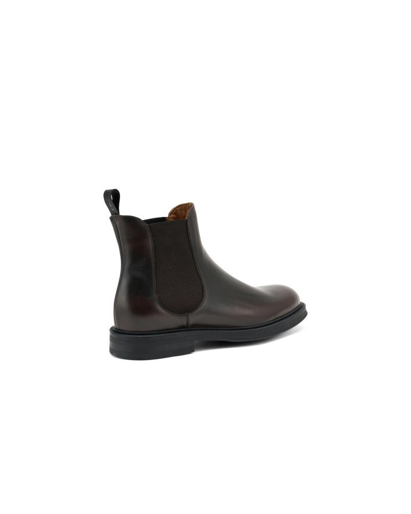 Frau beatles uomo in pelle marrone 73N3