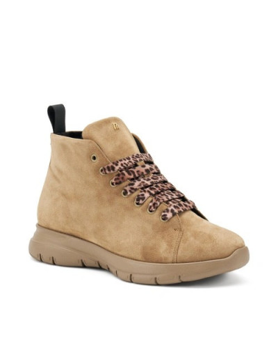 Frau polacchino donna in camoscio con lacci in velluto 43C1